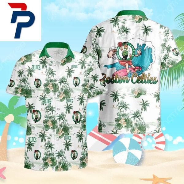 Boston Celtics Tropical Aloha Shirt – Vibrant Basketball Fan Gift for Men & Women