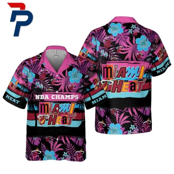 Miami Heat NBA Tropical Aloha Shirt for Basketball Fans – Stylish Hawaiian Vibes