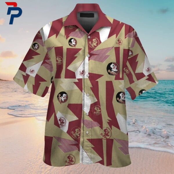 Florida State Seminoles Short Sleeve Button Up Tropical Hawaiian Shirt VER030